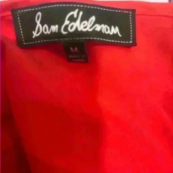 Sam Edelman Red Tank with mesh cut out - Picture 6 of 7